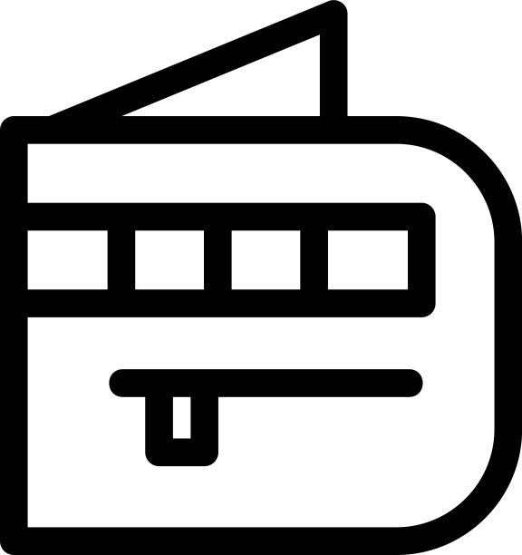 钱包图标或标志孤立标志符号图片下载