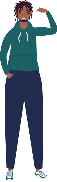 年轻强壮的非洲人阿凡达人物图片下载