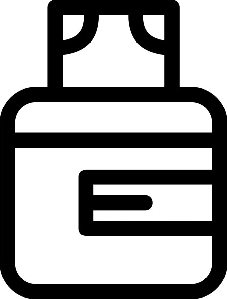 钱包图标或标志孤立标志符号图片下载