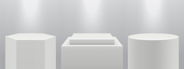 真实的舞台3d基座在光空白图片下载