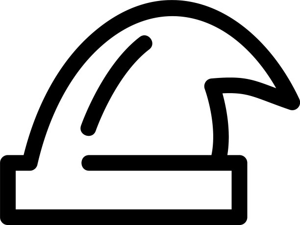 圣诞老人帽图标或标志孤立的标志符号图片下载