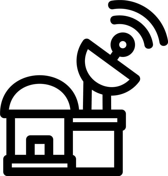 卫星中心标志或标志孤立标志符号图片下载