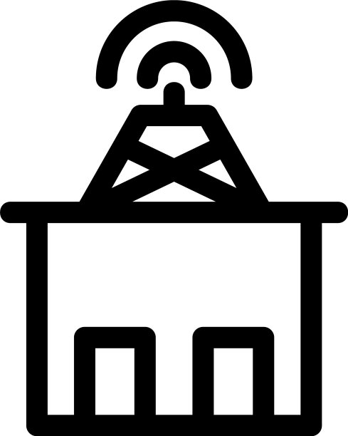 卫星中心标志或标志孤立标志符号图片下载