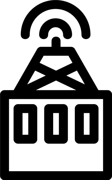 卫星中心标志或标志孤立标志符号图片下载