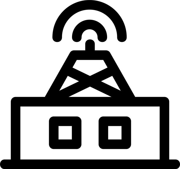 卫星中心标志或标志孤立标志符号图片下载