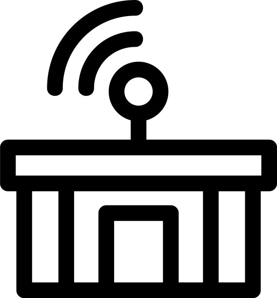 卫星中心标志或标志孤立标志符号图片下载