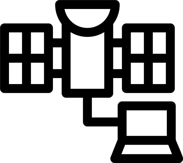 卫星网络图标或标志孤立标志图片下载