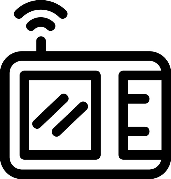 卫星无线电图标或标志孤立标志符号图片下载