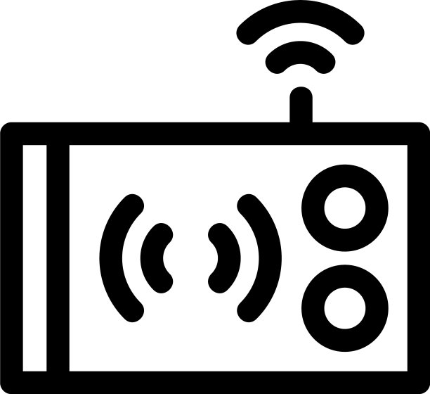 卫星无线电图标或标志孤立标志符号图片下载