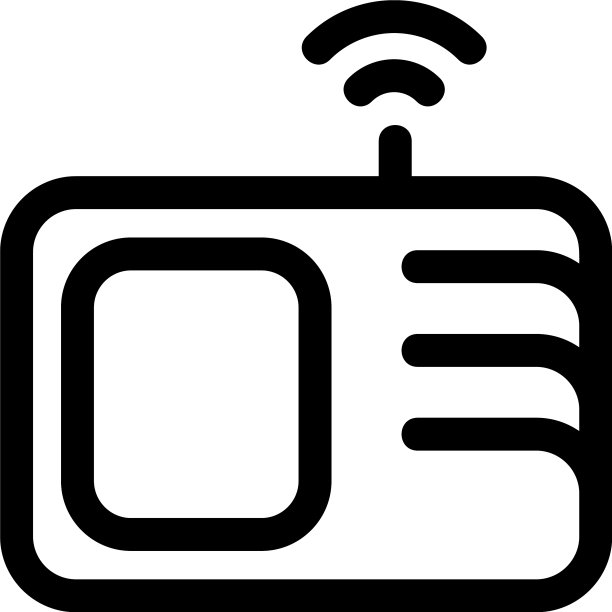 卫星无线电图标或标志孤立标志符号图片下载