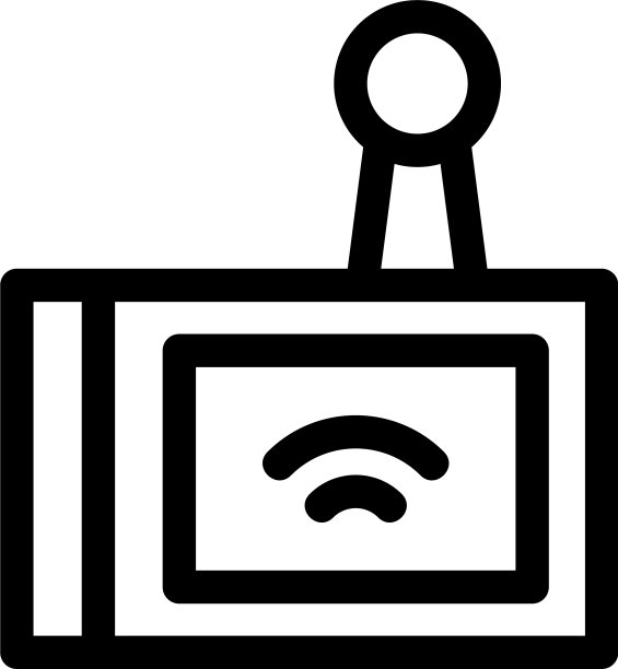 卫星无线电图标或标志孤立标志符号图片下载