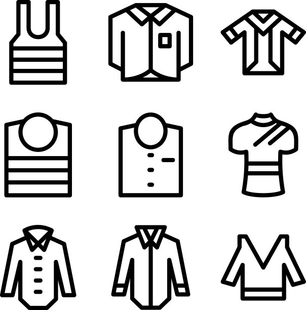 衬衫图标或标志孤立标志符号图片下载