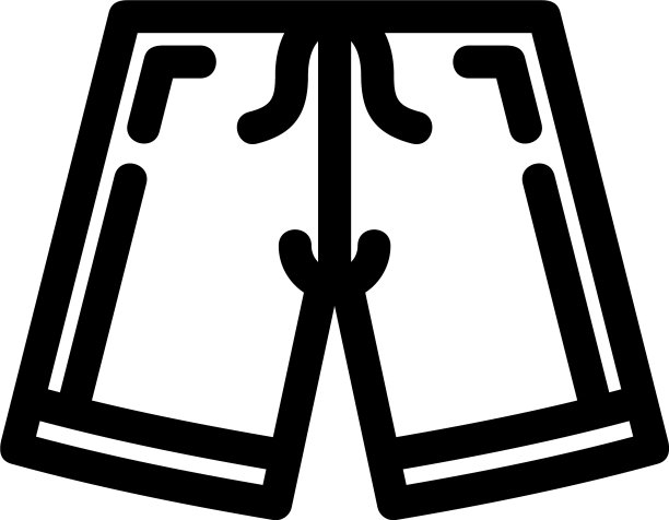 短裤图标或标志孤立标志符号图片下载