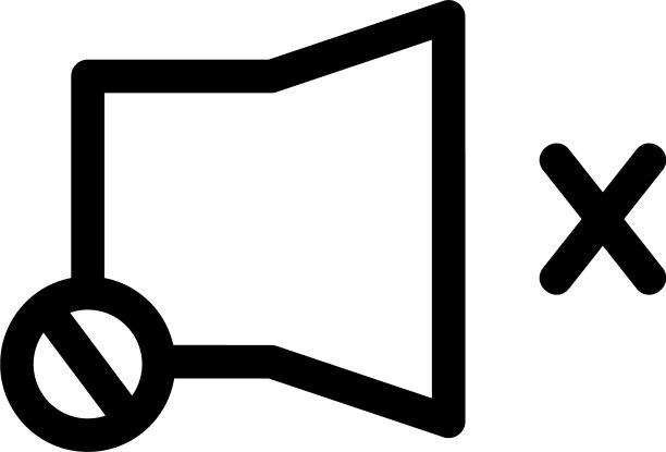 沉默的图标或标志孤立的标志符号图片下载