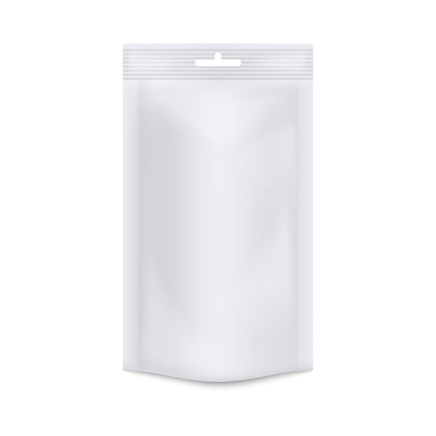 Doypack白色真空袋铝箔或塑料图片下载