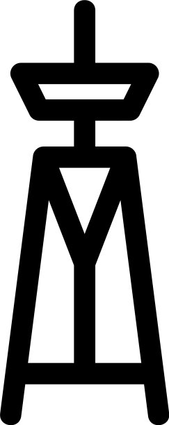 电视塔图标或标志孤立标志符号图片下载