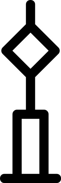 电视塔图标或标志孤立标志符号图片下载