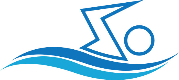 游泳运动标志概念元素图片下载