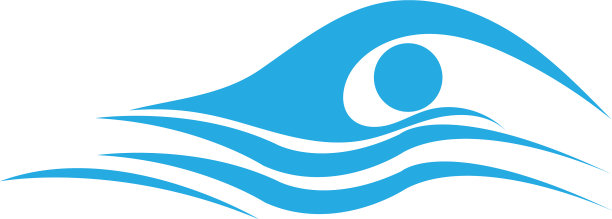 游泳运动标志概念元素图片下载