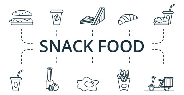 零食图标集合包含包装图片下载