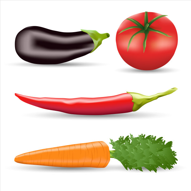 有光泽的孤立蔬菜图片下载