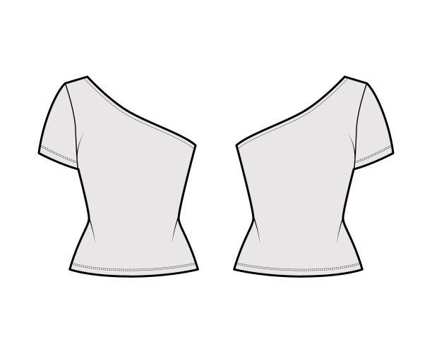 单肩t恤技术时尚图片下载