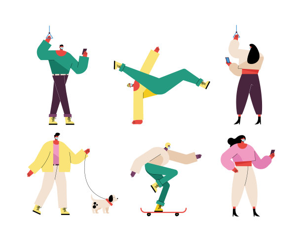 6人戴医用口罩图片下载