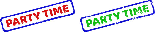 聚会时用双色长方形粗邮票图片下载