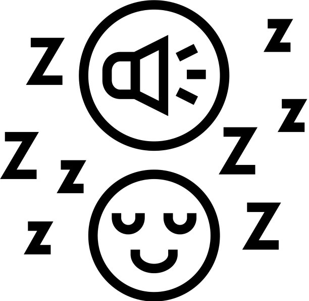 音乐睡眠线图标图片下载