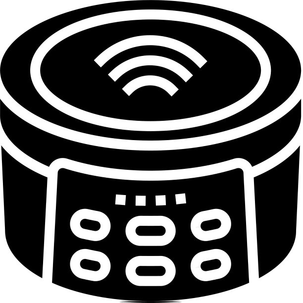 无线音乐扬声器字形图标图片下载