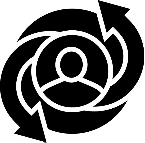 人类技能转换字形图标图片下载