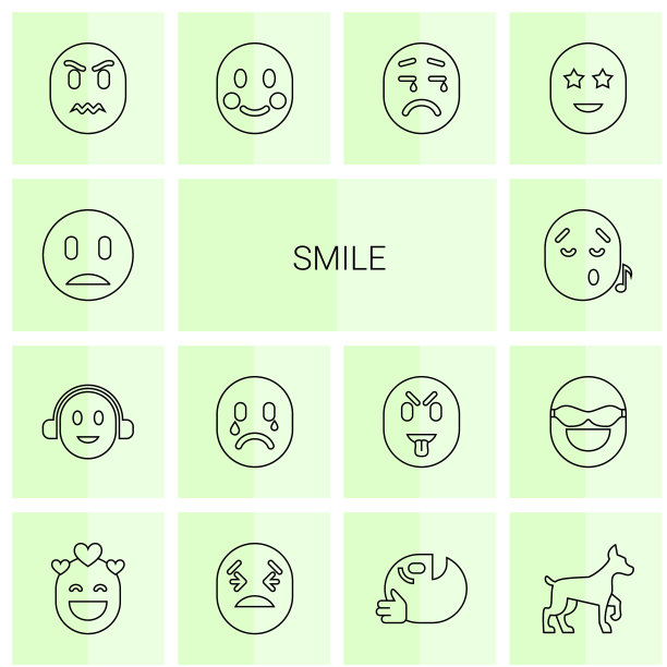 14微笑图标图片下载