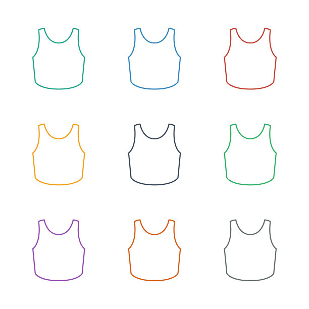 运动胸罩图标白色背景图片下载