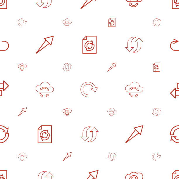 重载图标模式无缝白色背景图片下载