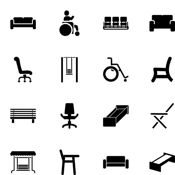 座位的图标图片下载