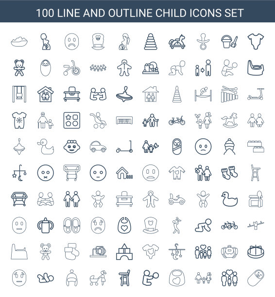 100儿童图标图片下载