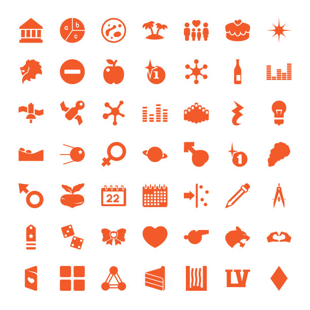 49个抽象的图标图片下载