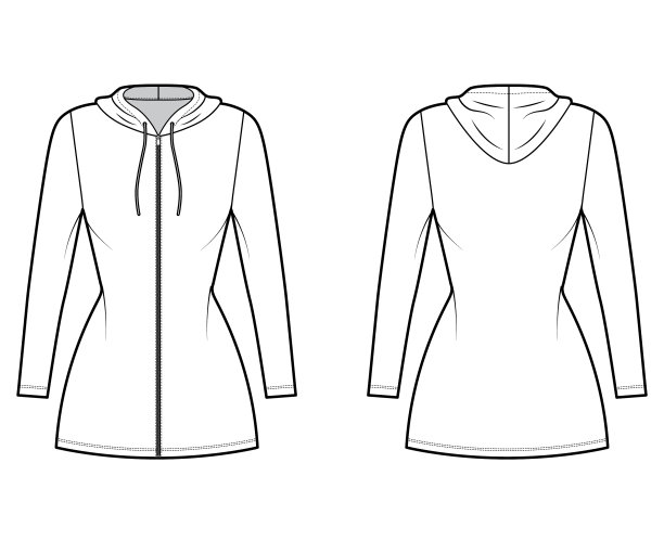 连帽衫拉链裙技术时尚图片下载