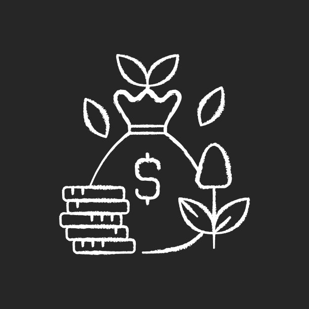 成本效率粉笔白色的图标上的黑色图片下载