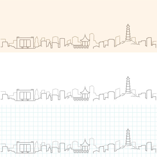 东莞手绘轮廓线图片下载