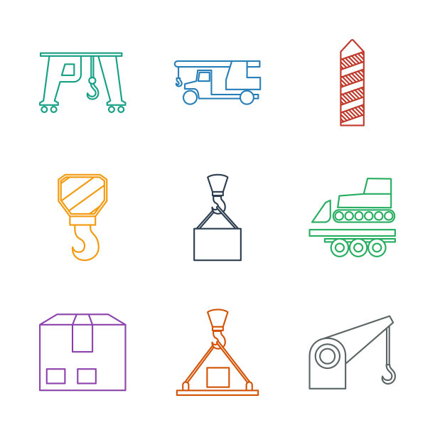 9起重机图标图片下载