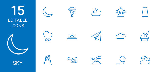 天空的图标图片下载