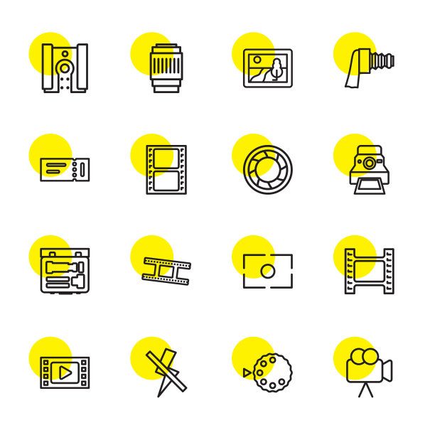 16个电影图标图片下载