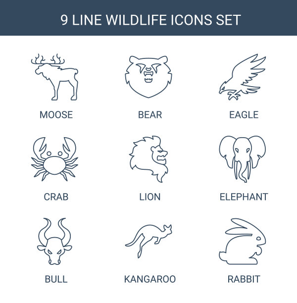 野生动物图标图片下载