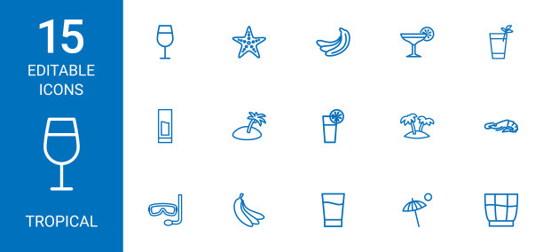 热带的图标图片下载