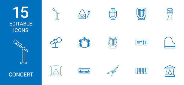 音乐会的图标图片下载