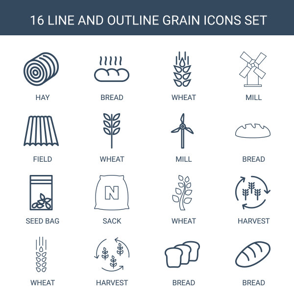 16粮食图标图片下载