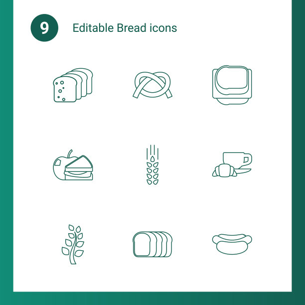 9面包图标图片下载