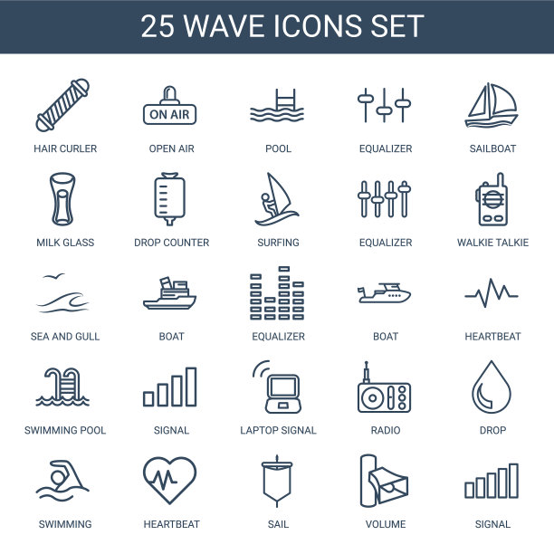 波图标图片下载