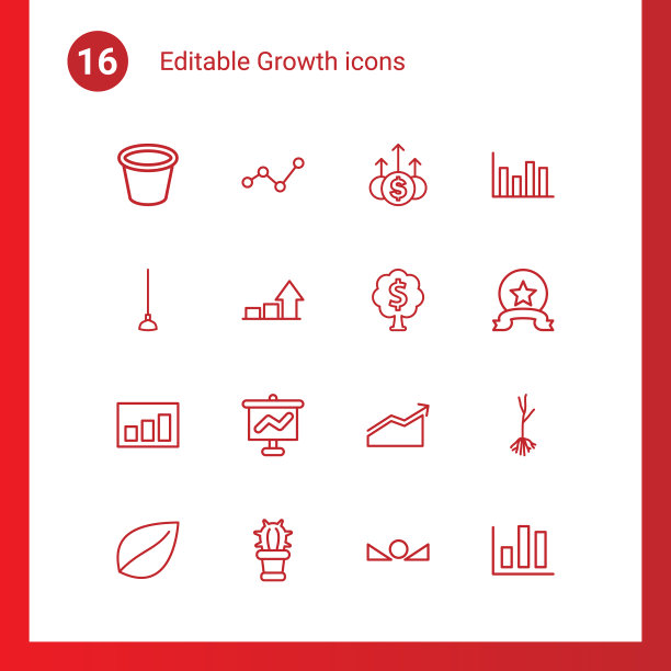 16增长图标图片下载